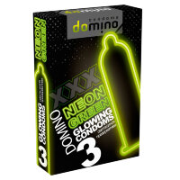 Светящиеся в темноте презервативы DOMINO Neon Green 3 шт