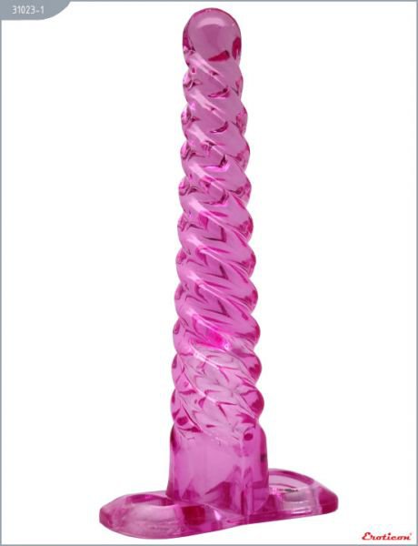 31023 Анальный конус-спираль розовый 16 см