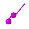 014493-2 Силиконовые вагинальные шарики фиолет Pretty Love