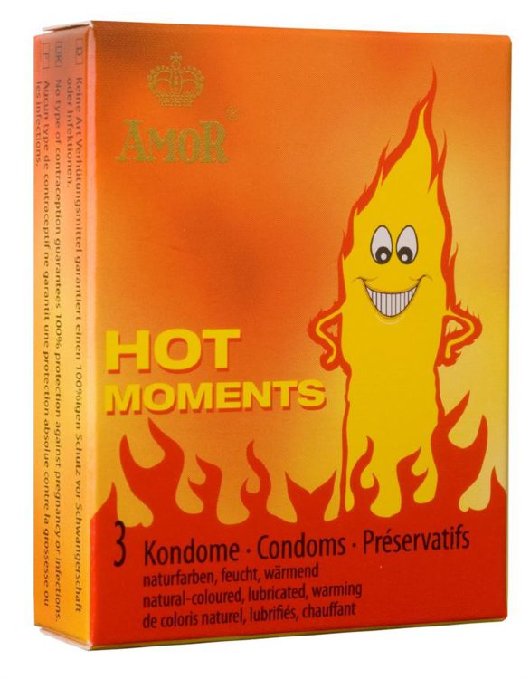 Амор Презервативы Hot Moments возбуждающие 3 шт
