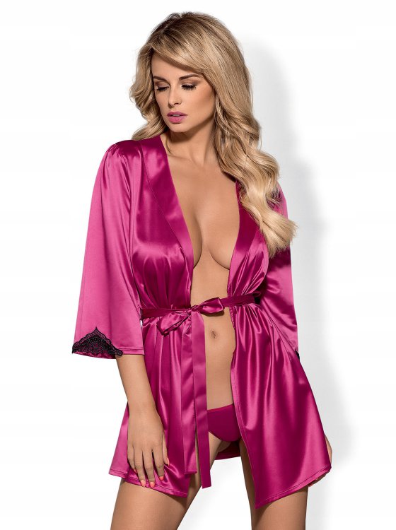 Satinia robe Комплект S/M pink 