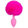 518212 Силиконовая анальная пробка с розовым хвостиком Colorful Joy Bunny