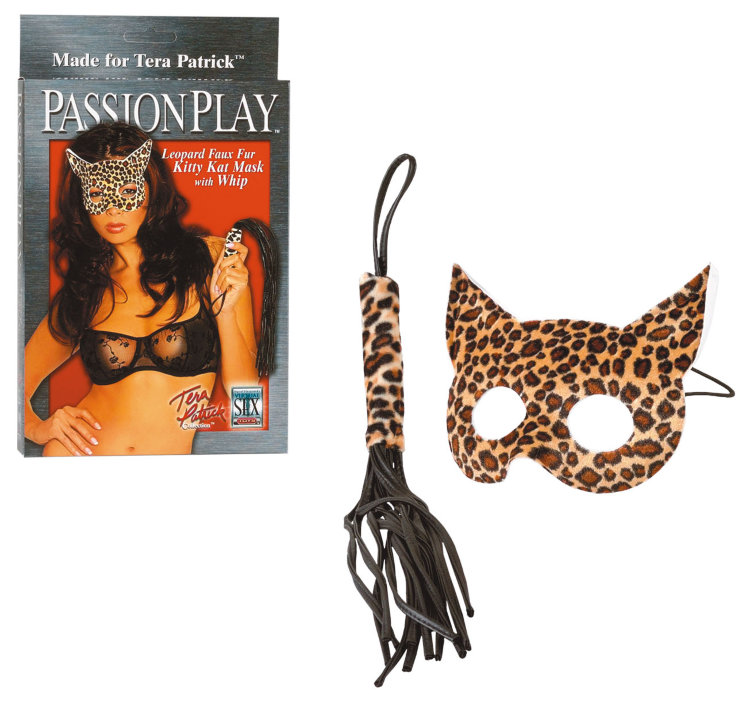 7606-00 Леопардовый набор из маски и плетки