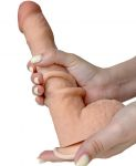 873200 Фаллоимитатор с подвижной кожей в ламинате 20,5 см х 4,3 см