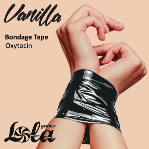 1169-02 Бондажная лента-скотч Vanilla Oxytocin Black