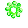 818001 Кольцо гелевое зеленое
