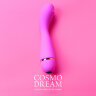 15013 Розовый вибратор точки G 20 режимов Cosmo Dream 14 см