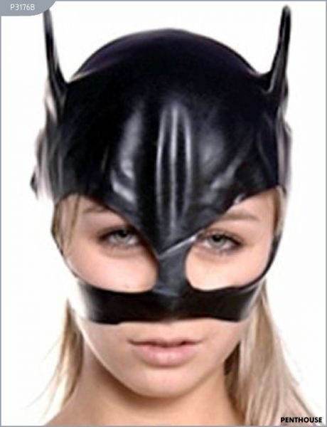 3176 Шлем-маска Кошка женская,черная