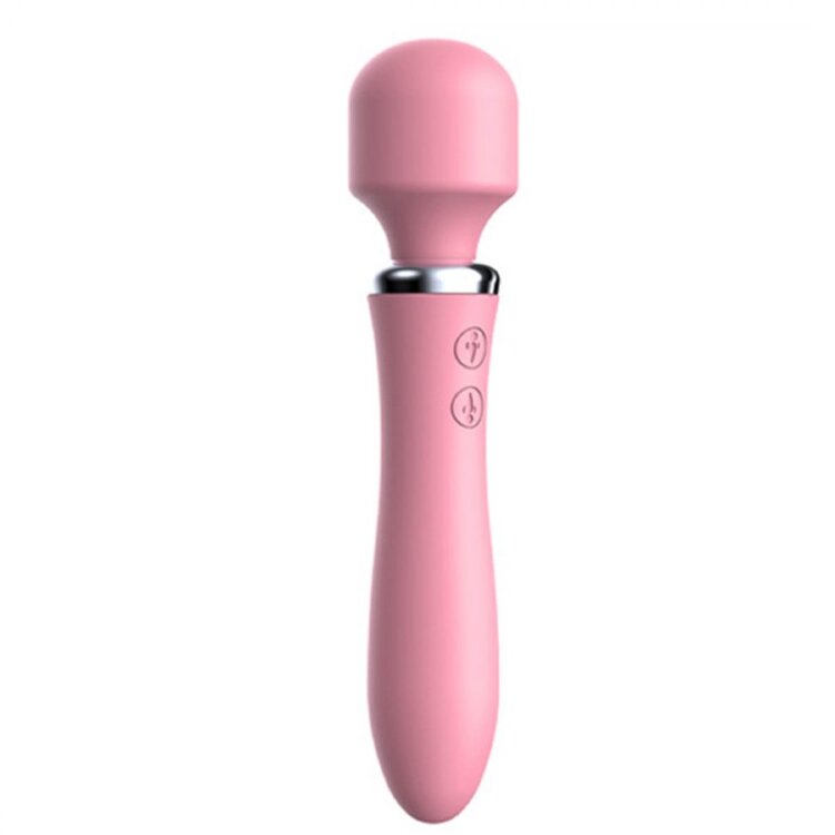 331020 Вибромассажер розовый для принудительного оргазма 21 см