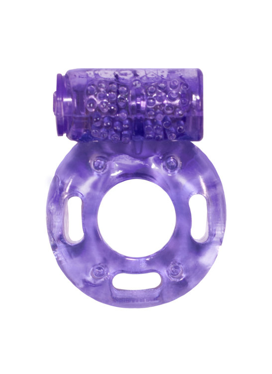 0114-81 Эрекционное кольцо с вибрацией Rings Axle-pin purple