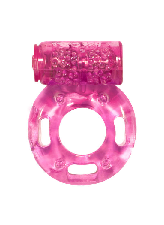 0114-83 Эрекционное кольцо с вибрацией Rings Axle-pin pink