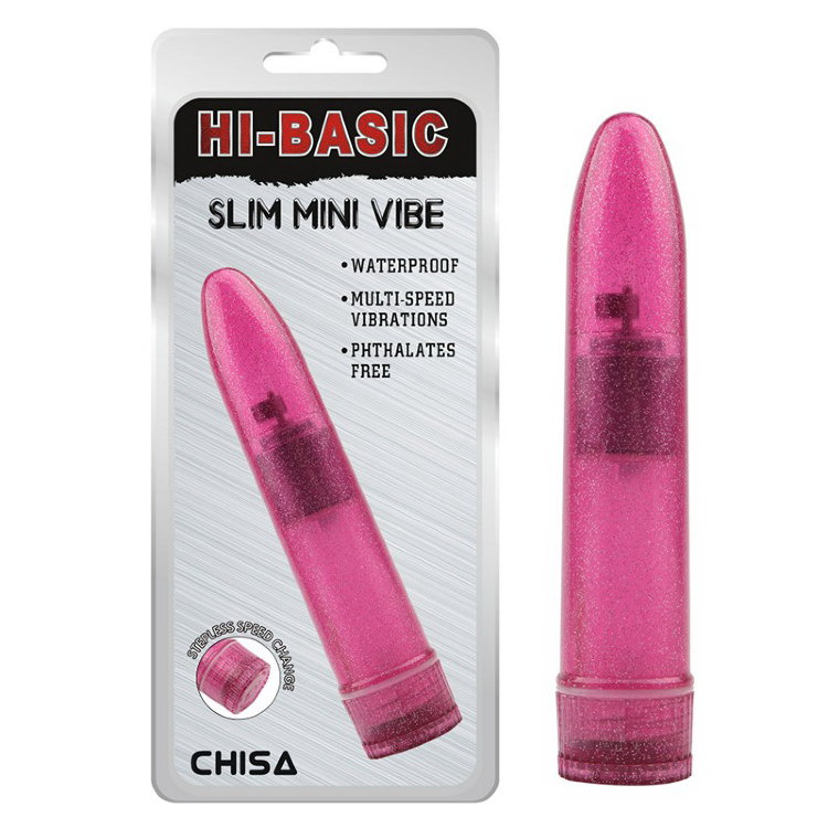 43216 Минивибратор розовый HI-BASIC 13 см х 2,3 см