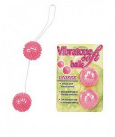 2761 Вагинальные шарики Pink Duoballs Soft