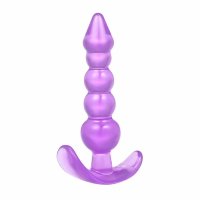 37 Фиолетовая анальная втулка Ever-Star 12,5 см х 2,8 см (зип-лок)