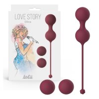 3012-02 Набор вагинальных шариков Love Story Diva Wine Red