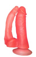 21190 Имитатор анально-вагинальный гелевый 15 см х 4 см и 12 см х 1,5 см