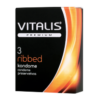 Виталис презервативы ribbed (ребристые) 3 шт