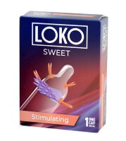 Локо SWEET презерватив с возбуждающей смазкой 1 шт.