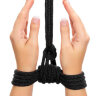 001-03 Верёвка чёрная Fetish Bondage Rope для бондажа 10 м
