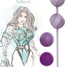 3013-03 Набор сменных вагинальных шариков Love Story Valkyrie Purple