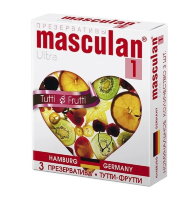 Маскулан Tutti Frutti (с ароматом фруктов) 3 шт.